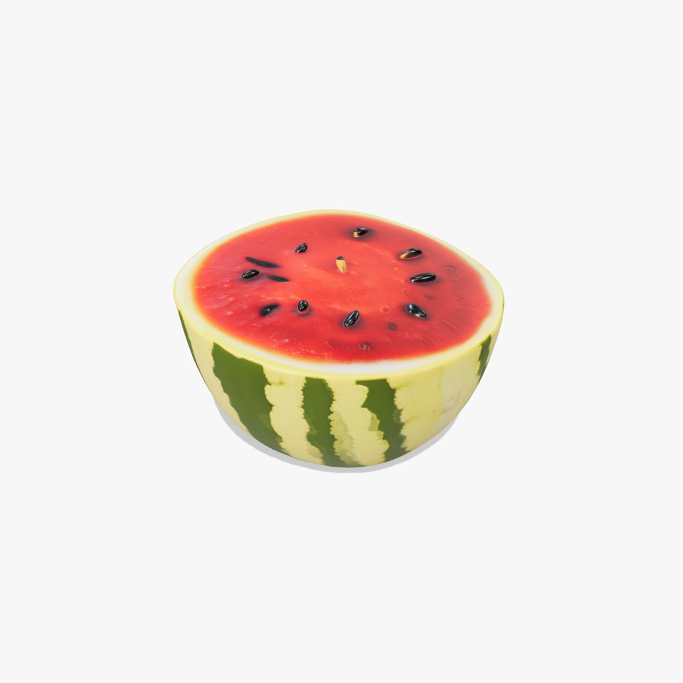 Watermelon Slice HighDetail D Model Pack